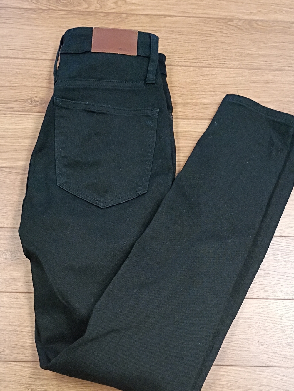 Madewell Curvy High Rise Skinny Jeans Black Denim Women's Size 26